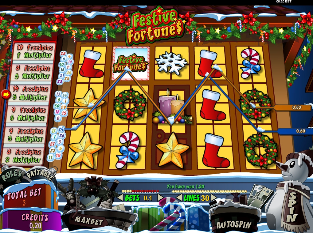 Festive Fortunes (Праздничное богатство) из раздела Игровые автоматы